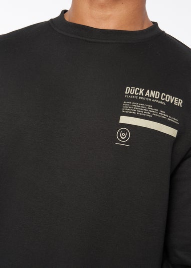 Duck & Cover Black Jennerkins Crew Sweatshirt