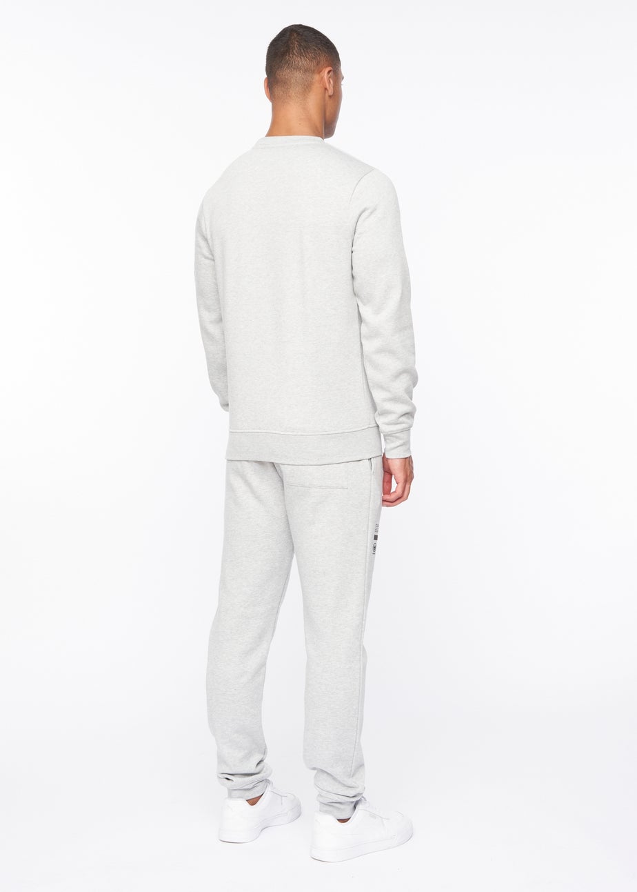 Duck & Cover Grey Marl Jennerkins Crew Sweatshirt