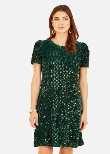 Mela Green Sequin Tunic