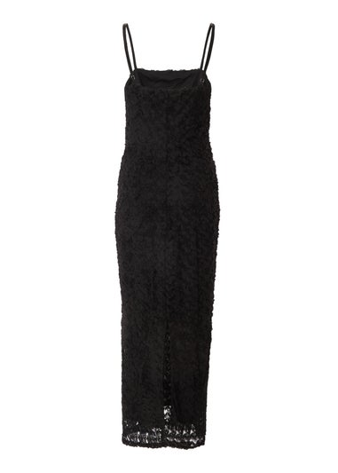 Quiz Black Floral Midaxi Dress