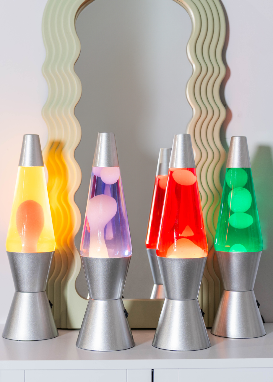 ValueLights Razzo LED Yellow and Red Lava Lamp (37.5cm x 10.5cm x 10.5cm)
