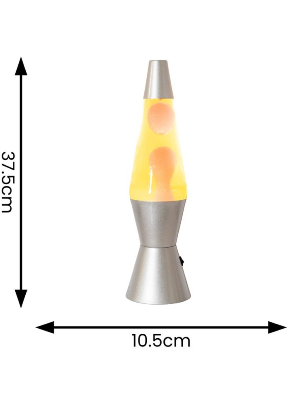 ValueLights Razzo LED Yellow and Red Lava Lamp (37.5cm x 10.5cm x 10.5cm)