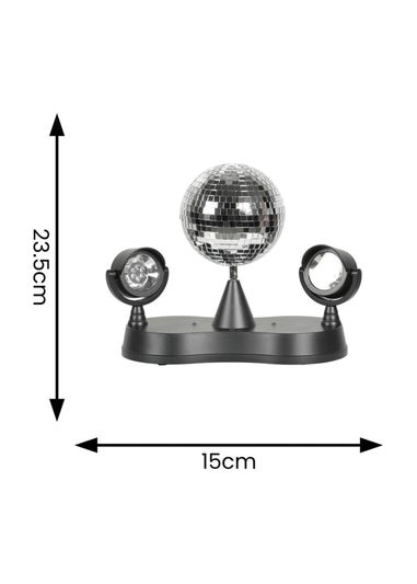 ValueLights Dolly Disco Ball Rotating RGB LED SpotLight Table Lamp (23.5cm x 15cm x 27cm)