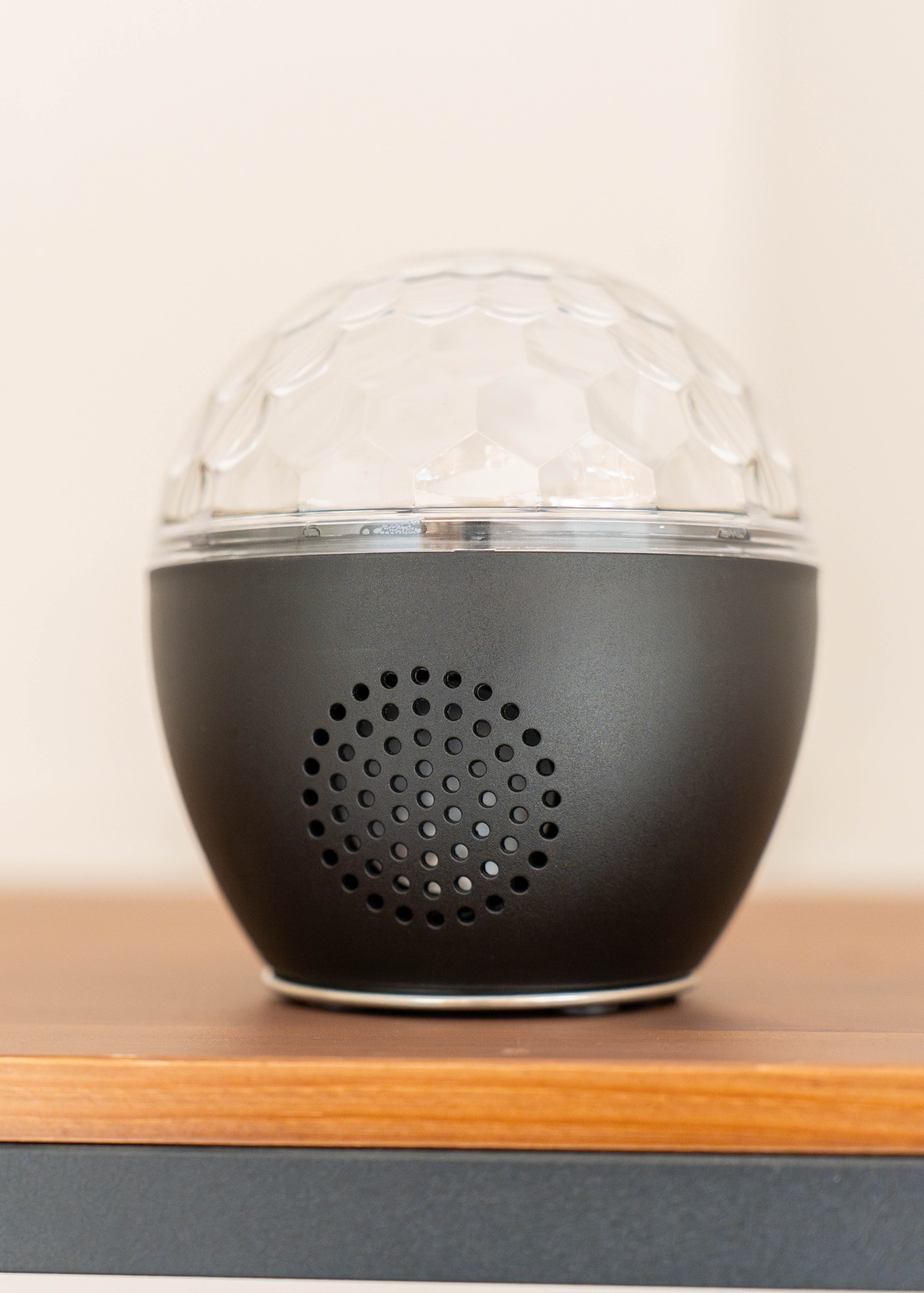 ValueLights Skylar Colour Changing LED USB Music Speaker Light Projector (12cm x 10cm x 10cm)