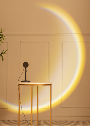 ValueLights Crescent Moon Projector Lamp Bedroom Night Light