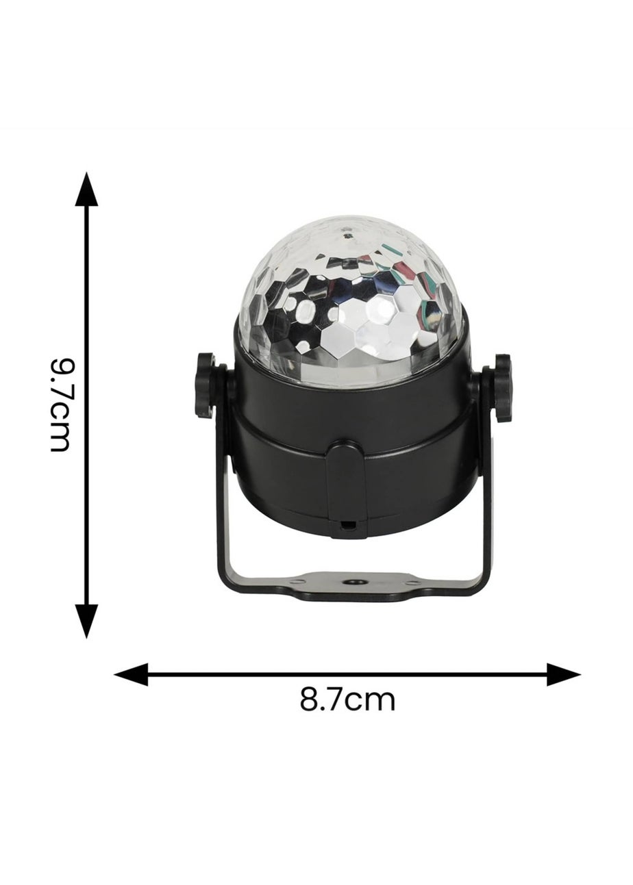 ValueLights Georgie Colour Changing LED Disco Projector Light with Remote Control (9.7cm x 8.7cm x 8.7cm)
