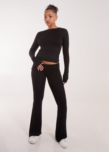 Pink Vanilla Black Long Sleeve Top