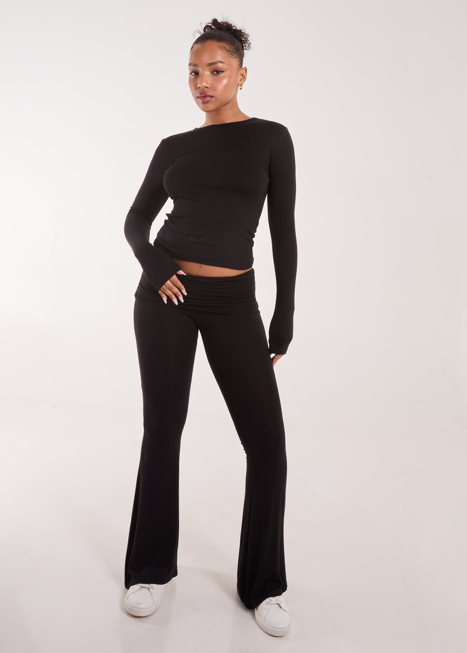 Pink Vanilla Black Long Sleeve Top