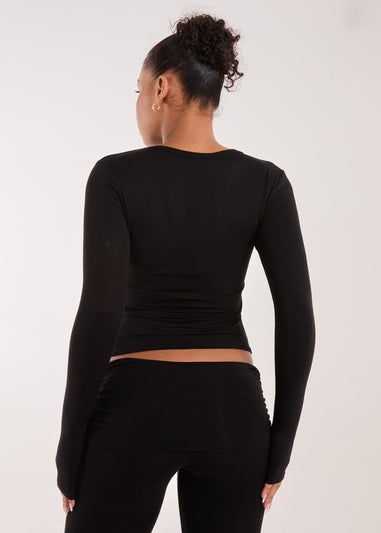 Pink Vanilla Black Long Sleeve Top