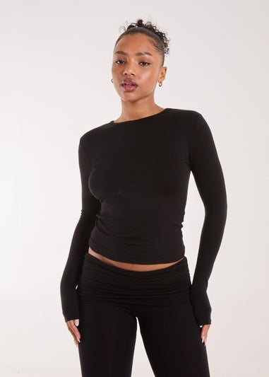 Pink Vanilla Black Long Sleeve Top