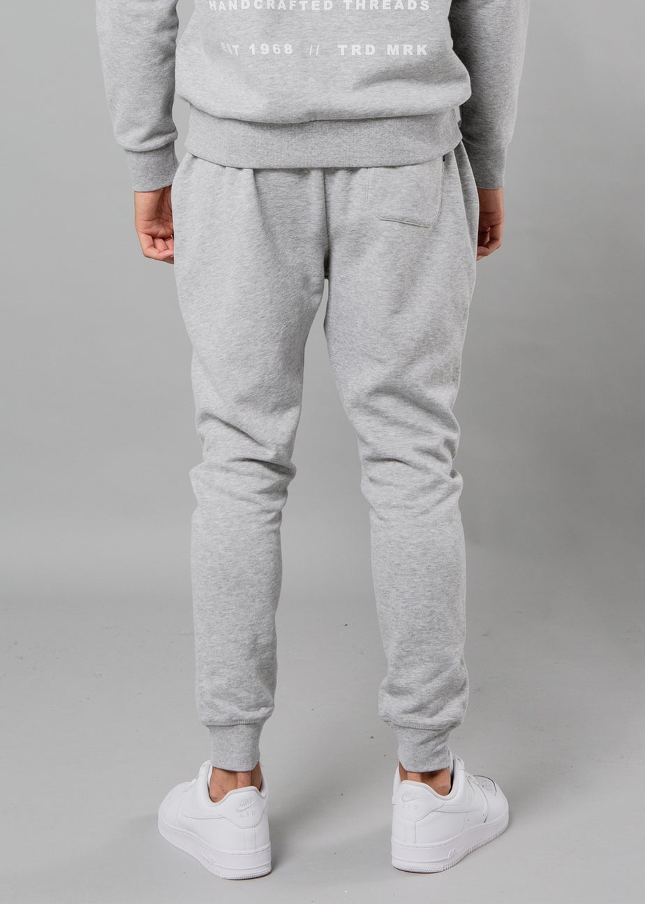 Tokyo Laundry Light Grey Centre Seam Drawstring Joggers