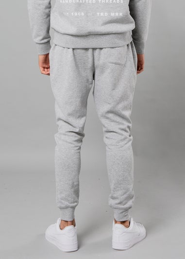 Tokyo Laundry Light Grey Centre Seam Drawstring Joggers