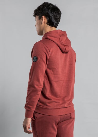 Tokyo Laundry Burgundy Cotton Blend Kangaroo Pocket Hoody