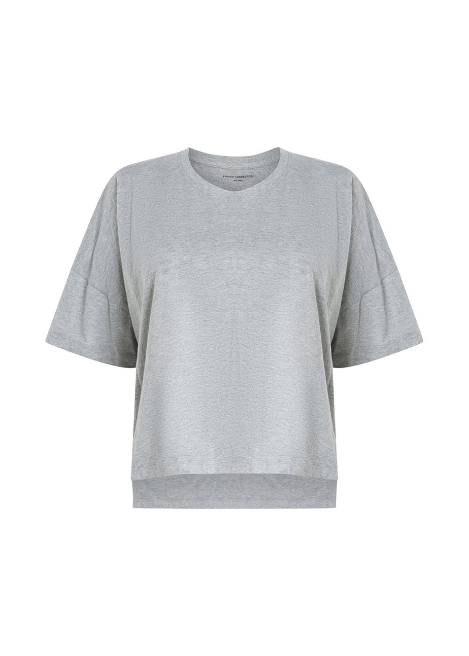 French Connection Black 3-Pack Cotton Crew Neck Boxy Fit Short Sleeve T-Shirts