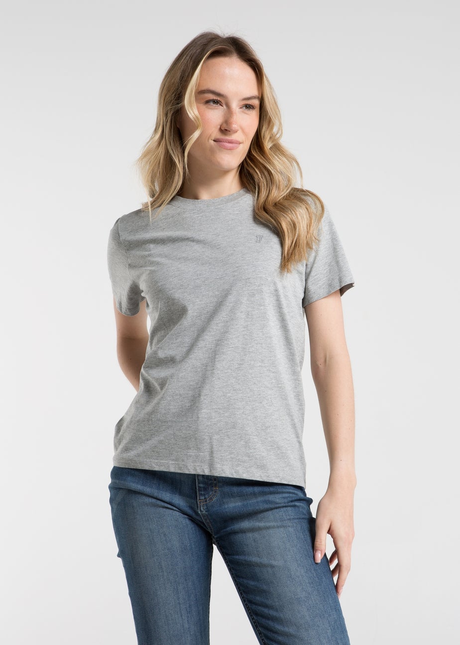 French Connection Black 3-Pack Cotton Crew Neck Logo Short Sleeve T-Shirts