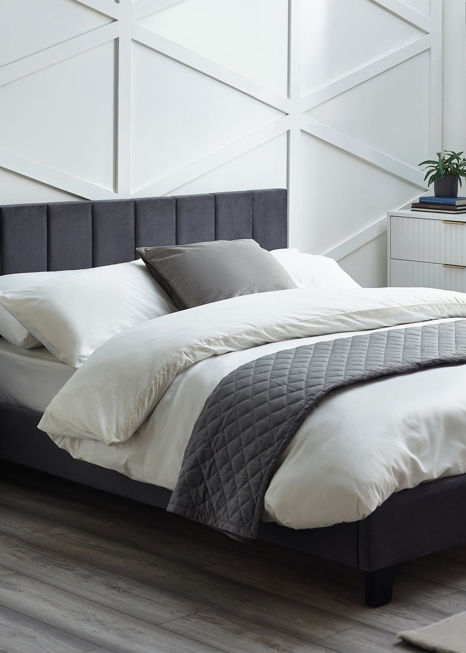 Julian Bowen Grey Rosa Bed