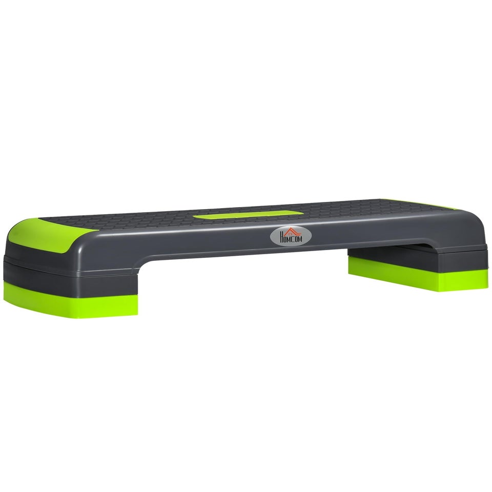 HOMCOM Aerobic Step Three-Level Adjustable Exercise Stepper for Home Office