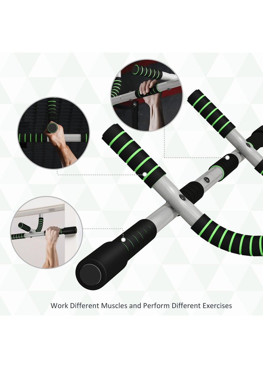 HOMCOM Indoor Fitness Door Horizontal Bar Pull-ups Home Gym Upper Body Workout