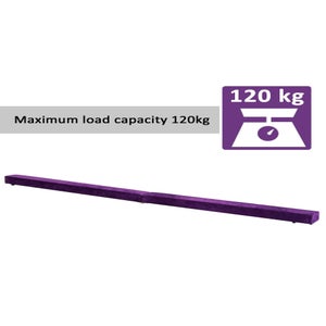HOMCOM Balance Beam Trainer Fold Performance Gymnastics Suede Home