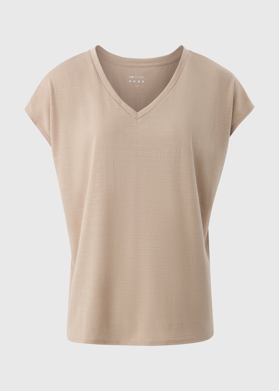 Souluxe Stone V-Neck T-Shirt