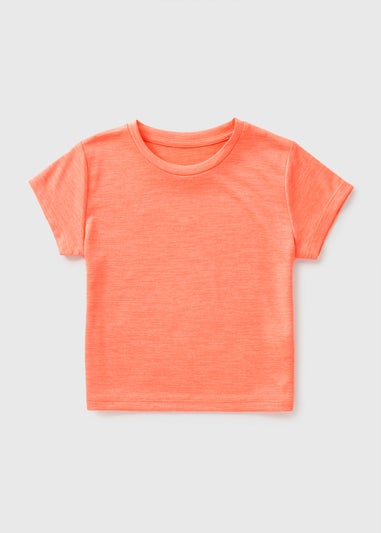Girls Orange Sports T-Shirt (7-15yrs)