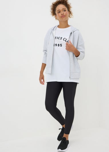 Souluxe Grey Zip Through Hoodie