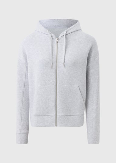 Souluxe Grey Zip Through Hoodie