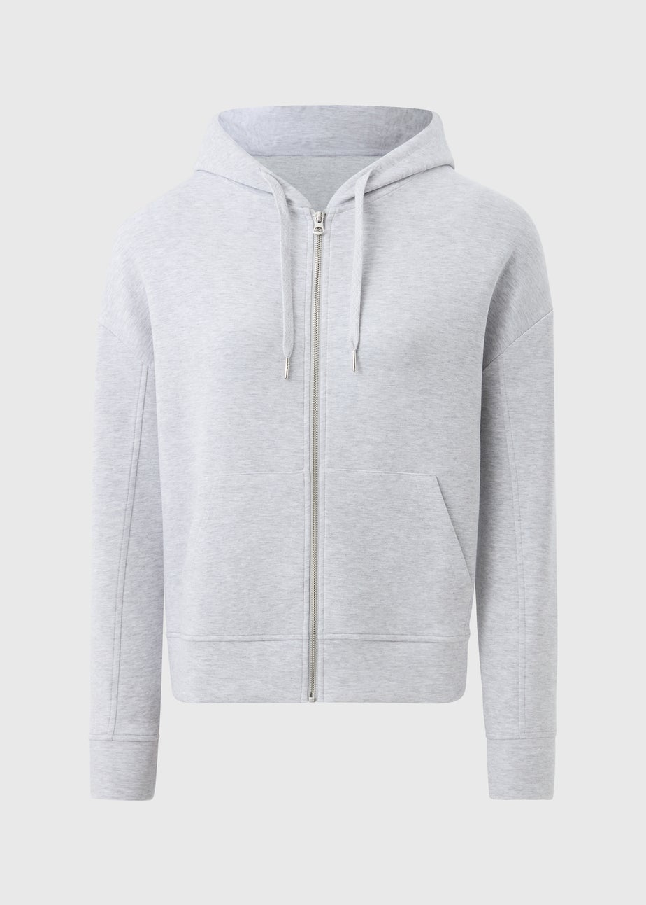 Souluxe Grey Zip Through Hoodie