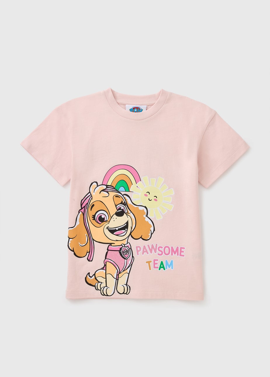 Girls Pink NSPCC Paw Patrol T-Shirt (1-7yrs)