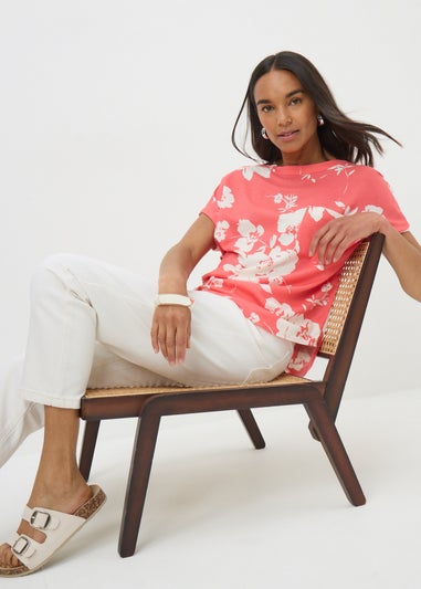 Coral Floral Pocket Box Top