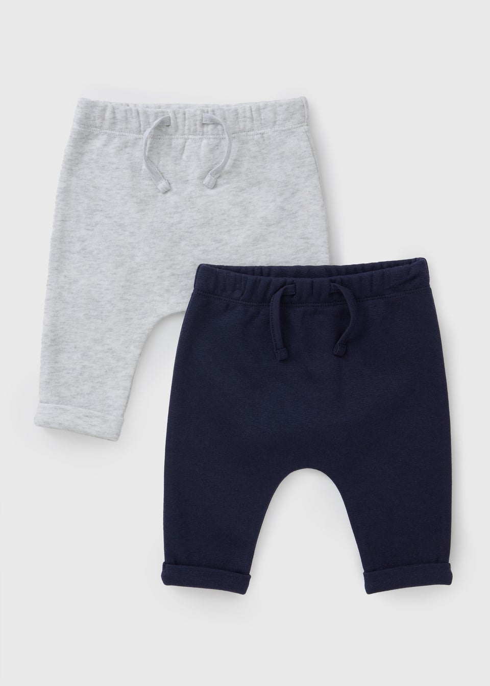 2 Pack Baby Navy Jogging Bottoms (Newborn-23mths)