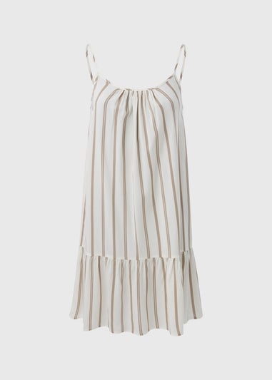 Taupe Stripe Cami Dress