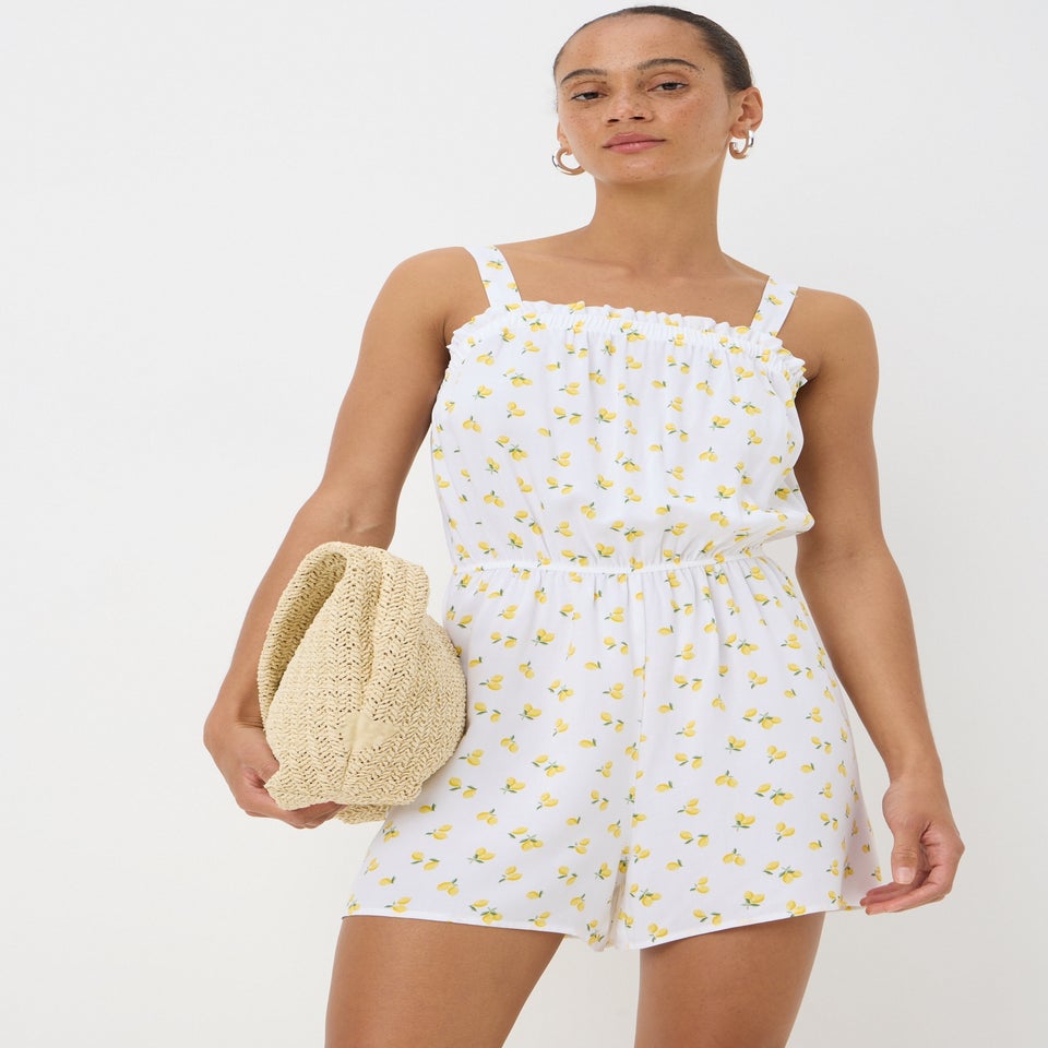 White Lemon Playsuit