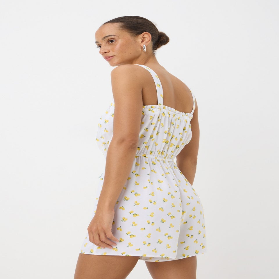 White Lemon Playsuit