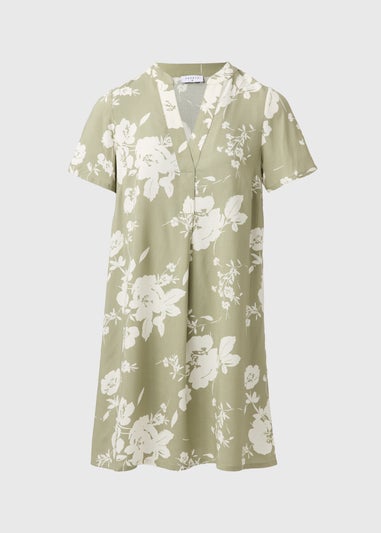 Sage Green Floral Tunic Dress