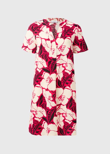 Pink Floral Tunic Dress