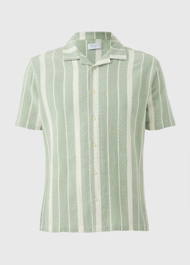 Sage Stripe Textured Shirt