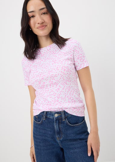 Pink Spot Fitted T-Shirt