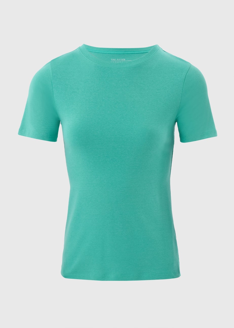 Turquoise Fitted T-Shirt