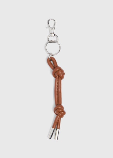 Tan Double Knot Rope Keyring