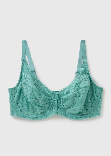DD+ Lace Green Stretch Bra