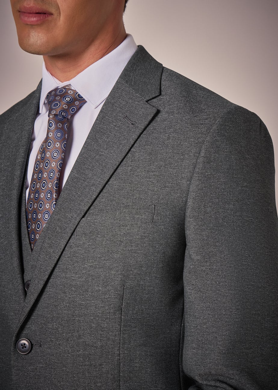 Taylor & Wright Aston Charcoal Tailored Fit Suit Jacket