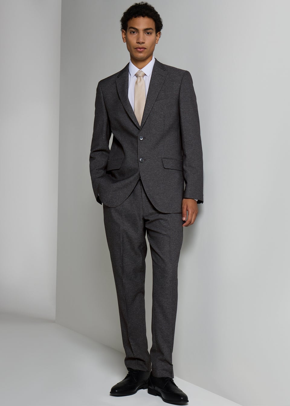 Taylor & Wirght Aston Charcoal Tailored Fit Trousers