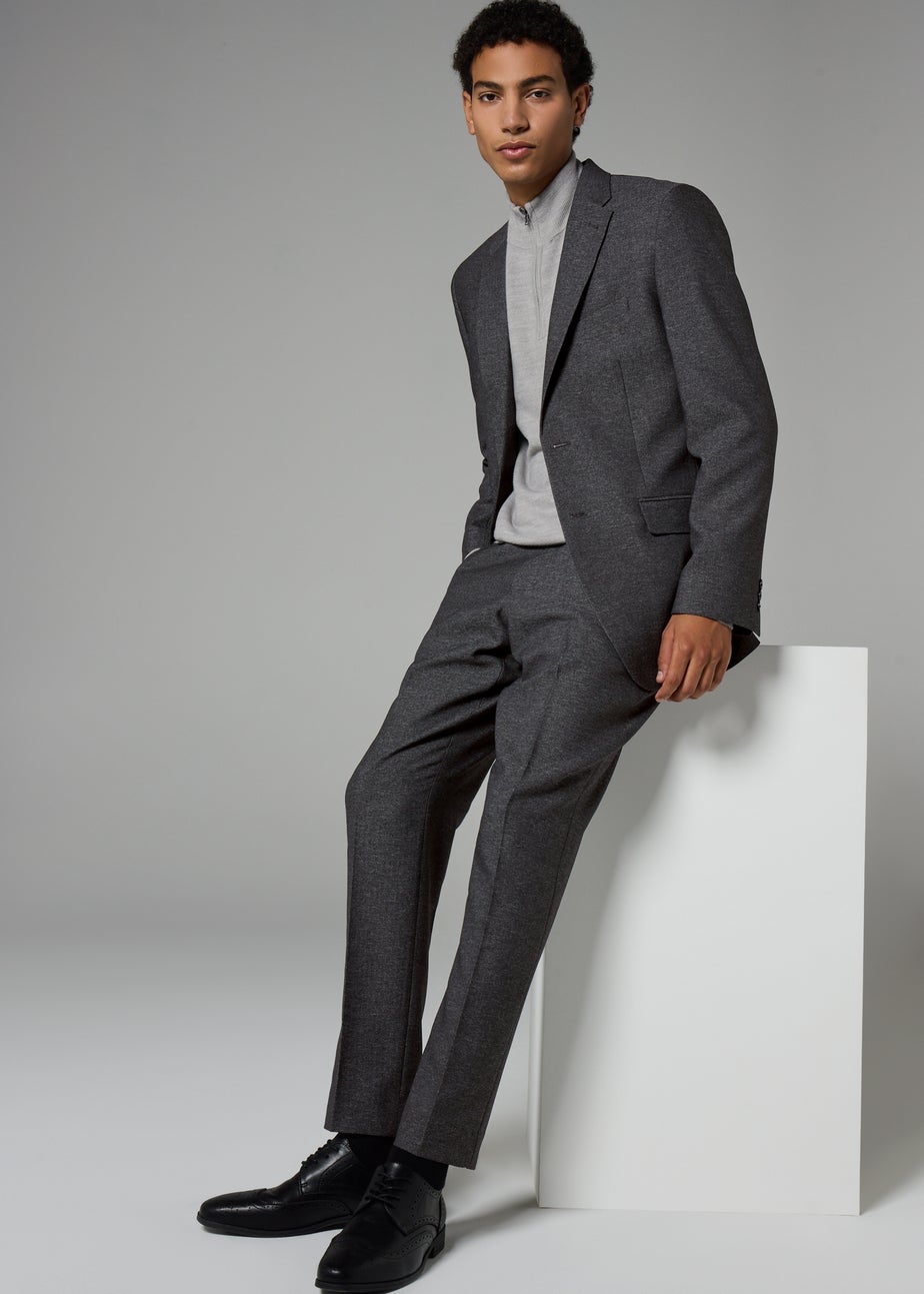 Taylor & Wirght Aston Charcoal Tailored Fit Trousers
