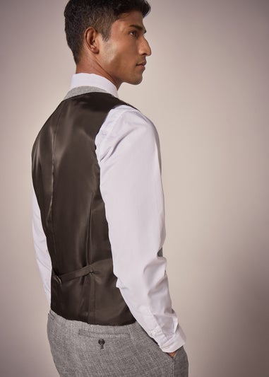 Taylor & Wright Bourton Brown Lapel Waistcoat