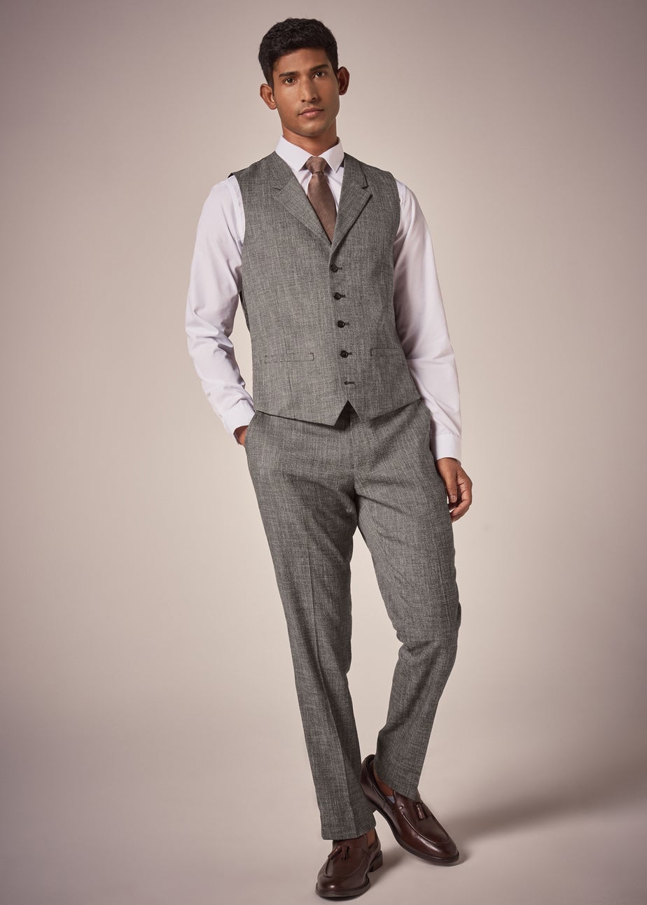 Taylor & Wright Bourton Brown Lapel Waistcoat