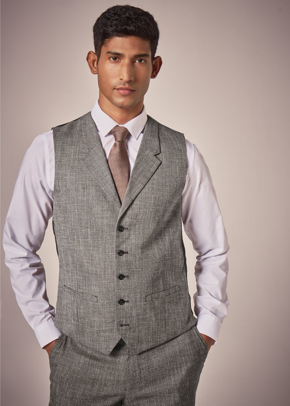 Taylor & Wright Bourton Brown Lapel Waistcoat