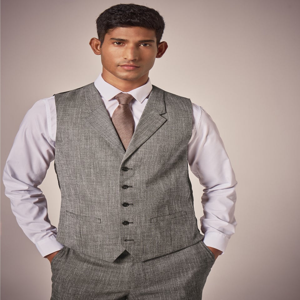 Taylor & Wright Bourton Brown Lapel Waistcoat