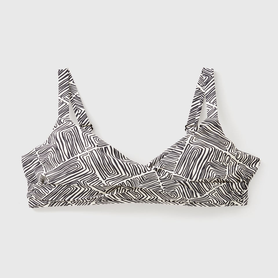 DD+ Black Mono Shapewear Bikini Top