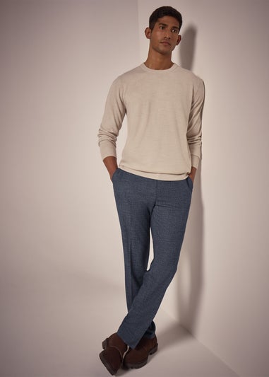 Taylor & Wright Burford Blue Slim Fit Trousers